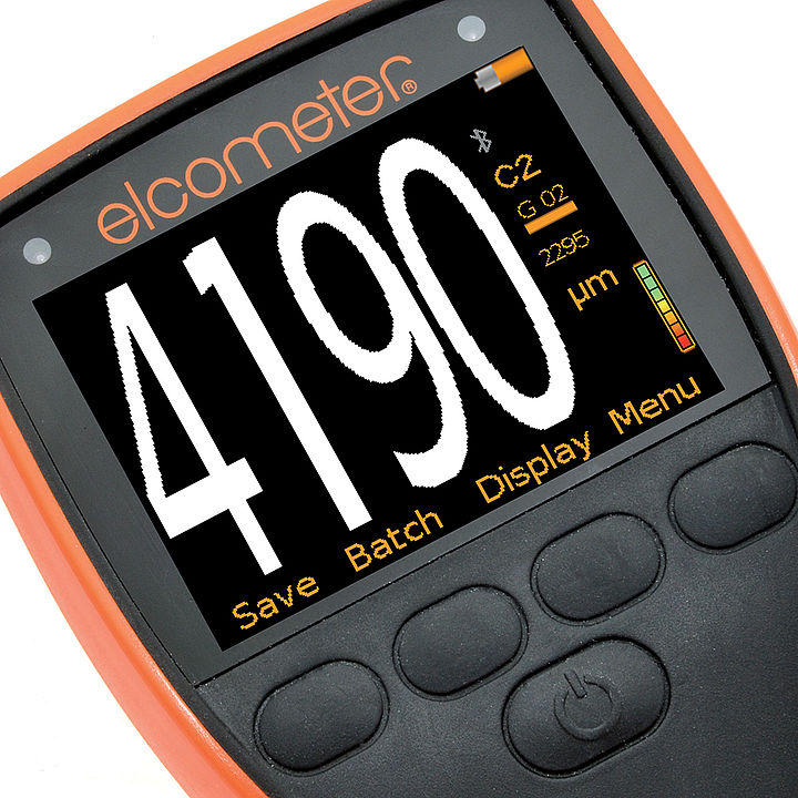 Elcometer 500 je hrúbkomer s veľkým, ľahko čitateľným displejom