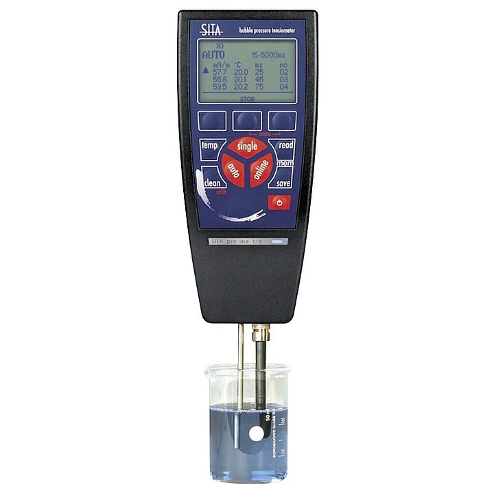 Ručný tenziometer na meranie povrchového napätia kvapalín